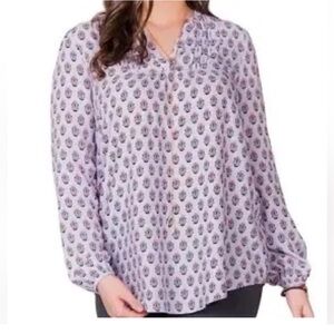 Matilda Jane adventure begins delicate topiary blouse size medium